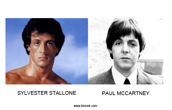 Sylvester Stallone - Paul McCartney
 

