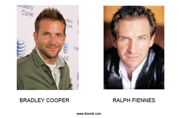 Bradley Cooper - Ralph Fiennes
 
