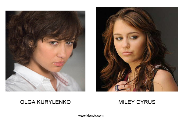 Olga Kurylenko - Miley Cyrus
 
