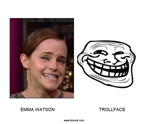 Emma Watson - Trollface
 
