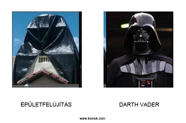 Épületfelújítás - Darth Vader
 
