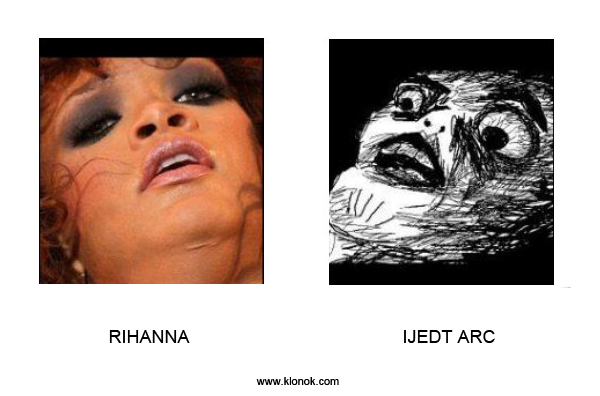 Rihanna - Ijedt arc
 

